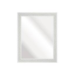 Espelho Decorativo, 37x47 cm, Branco Riscado, Kapos