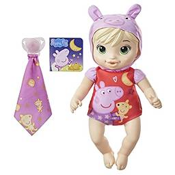 Baby Alive Boa Noite Loira, Boneca Lavável com Corpo Macio - Bebê Vestida de Peppa Pig - F2387 - Hasbro