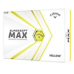 Bolas de golfe Callaway Supersoft Max 2021, amarelas