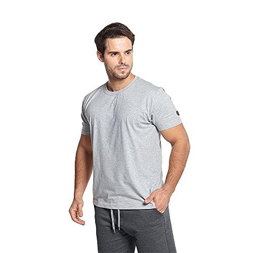 Camiseta Premium Gola Redonda Slim Fit - Polo Match (Cinza, M)