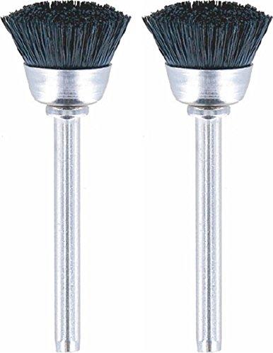 Dremel Escovas de cerdas de nylon 404-02 (pacote com 2), 1,27 cm de diâmetro