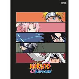 Caderno Brochura 1/4 Capa Dura Naruto 80F
