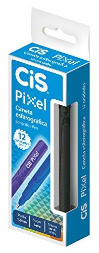 Caneta Pixel, CIS 55.7500, Preta, Pacote de 12