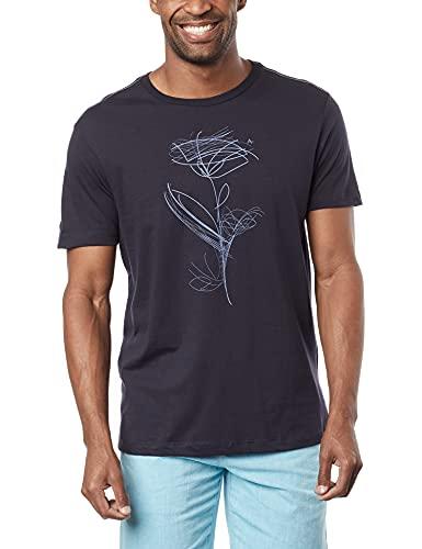 Camiseta Estampa Flor Rabisco (Pa),Aramis,Masculino,Azul,GG
