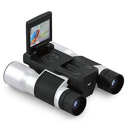 Strachey Telescópio Câmera Digital,Binóculos digitais 12x32, câmera telescópio, display LCD giratório de 2 polegadas, gravador de vídeo e foto de 5MP com concerto de jogo de futebol