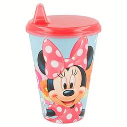 Copo com Bebedor Rígido Disney Minnie - Lillo, Rosa, 430 ml
