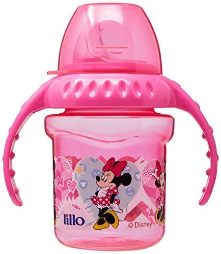 Caneca Disney Bebedor de Silicone - Lillo, Rosa, 230 ml