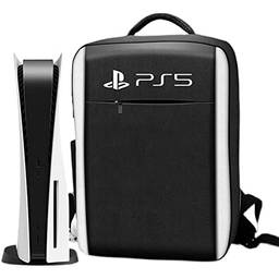 Bolsa Para Console PS5, Mochila De Viagem Portátil PS5 Controles, Bolsa De Mão Playstation 5 Bolsa De Transporte (Moldado)