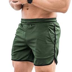 KKcare Calções de fitness masculinos de secagem rápida para academia de praia calções de verão para exercícios esportivos de corrida com bolsos