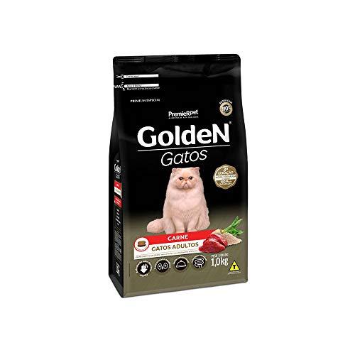 Golden Gatos Adulto Carne Premier - 1Kg Premier Pet raça Adulto - Sabor Carne