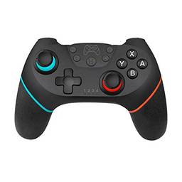 KKmoon Controlador de joystick de jogo sem fio Bluetooth com controle de jogo com cabo de 6 eixos compatível com console Switch Pro Gamepad