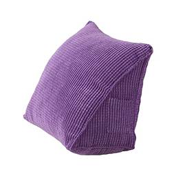 Gathy Almofadas Cushie,Travesseiro triangular Travesseiro de leitura confortável com bolso com zíper Triangle Wedge Travesseiro Travesseiro de apoio para as costas Travesseiros almofadados