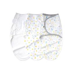 enfaixar,Cobertor Insular SU3007 3pcs Baby Swaddle Wrap Manta de dormir infantil de algodão macio com padrão florestal bonito para meninos recém-nascidos meninas