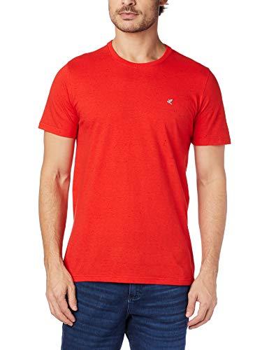 Camiseta Slim botonê, Malwee, Masculino, Vermelho, PP