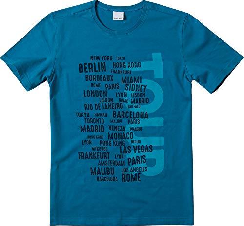 Camiseta Estampada, Malwee Kids, Meninos, Azul, 18