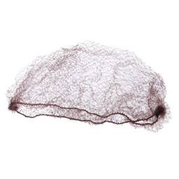 Scicalife 100 peças de redes de cabelo invisível com bordas elásticas para coque de malha para dançarinos enfermeiros bancários skatistas 100 peças marrom escuro café