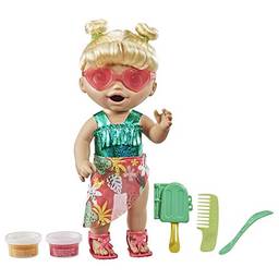 Boneca Baby Alive Dia na Praia, Cabelos Loiros, com Acessórios para Brincar Dentro e Fora D'água - F1680 - Hasbro