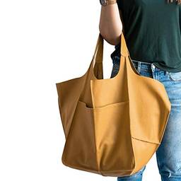 Bolsa tote feminina grande de couro PU bolsa de mão bolsa de mão de ombro bolsa casual bolsa transversal