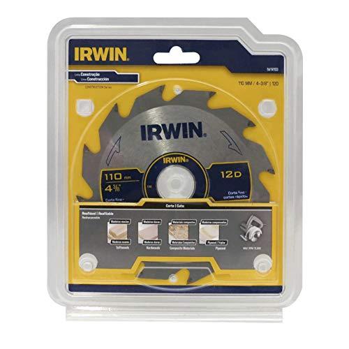 IRWIN Lâmina de Serra Circular para Madeira de 110mm e 12 Dentes IW14103