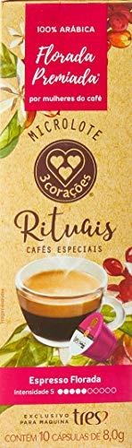 Cápsula de Café Espresso, Florada, 10 Unidades, Tres, 3 Corações