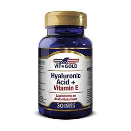 Ácido Hialurônico 100mg com Vitamina E Vitgold 30 cápsulas