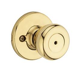 Kwikset 93001-923 Tylo Privacy Bed/Bath Knob In Polished Brass