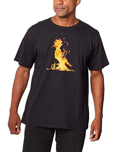 Camiseta Estampada Pica Pau Fogo, Reserva, Masculino, Preto, G