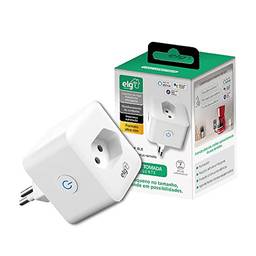 Plug de Tomada Inteligente Bivolt 16A com Conexão WI-FI e Bluetooth Branca - SHPT400 ELG