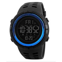 Relógio Masculino Skmei Led Digital Aprova Dágua 1251 (Preto Azul)