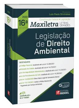 Legislação de Direito Ambiental - Coleção Maxiletra - 16ª Edição (2022)