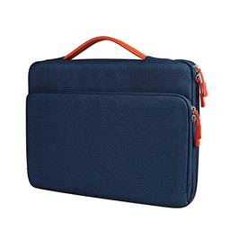 Elonglin Capa Case Protetora para Notebook MacBook Pro 13 Polegadas 16 Polegadas Bolsa para Laptop Sem Estampa Repelente de Água Azul Marinho 13,3 polegadas