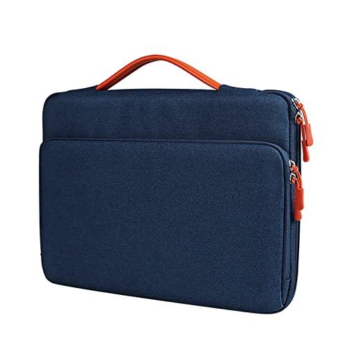 Elonglin Capa Case Protetora para Notebook MacBook Pro 13 Polegadas 16 Polegadas Bolsa para Laptop Sem Estampa Repelente de Água Azul Marinho 14,1 polegadas