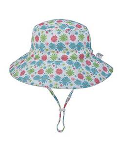 Chapéu de sol para bebê verão chapéus para menino de bebê UPF 50+ Proteção solar para criança chapéu balde para bebê menina boné ajustável (margarida, 48-50 cm / 6-24 Months)