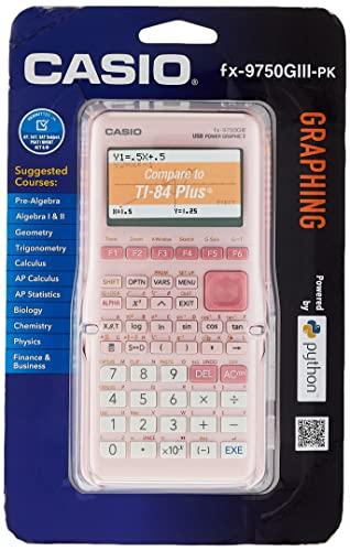 Casio Calculadora gráfica rosa fx-9750GIII (fx-9750GIII-PK)
