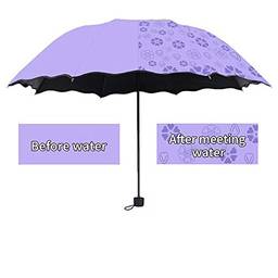 TIAOTIAO Mini guarda-chuva de viagem, guarda-chuva dobrável, guarda-chuva de bolso, guarda-chuva leve de 8 nervuras durável e portátil, guarda-chuva de chuva e sol, proteção solar UV