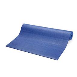 Tapete de Yoga PVC ecológico Asana indicado para iniciantes, ginástica e pilates 183x60cm Bodhi (Azul)