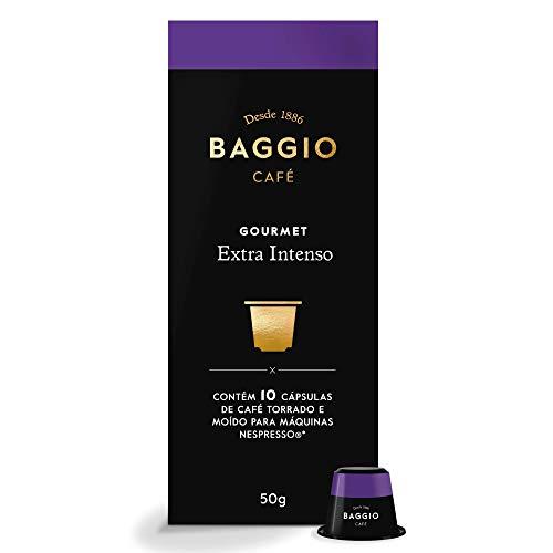 Cápsulas de Café Gourmet Extra Intenso Baggio Café, compatível com Nespresso, contém 10 cápsulas