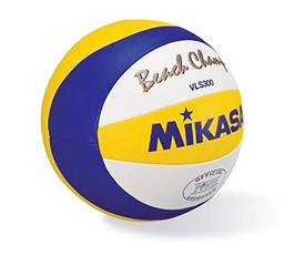 MIKASA VLS300, BEACH CHAMP – Bola oficial do jogo de cinco, azul/amarelo