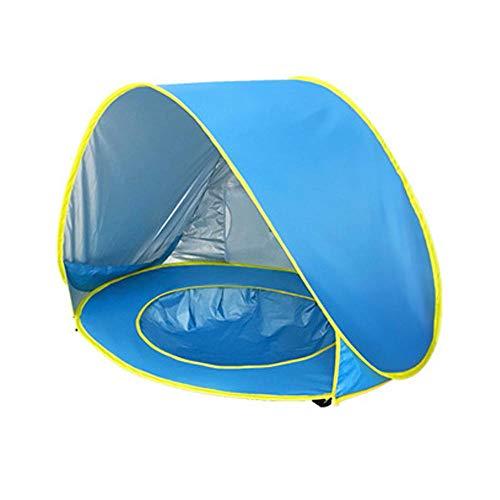 Goodjobb Baby Beach Tent Pop Up Baby Tent Durable 190T Silver Coated Polyester Fabric 1 Persons Outdoor Sunscreen