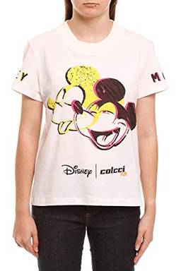 Colcci Fun Camiseta Disney: Mickey Mouse Colors, 12, Off Shell