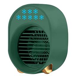 Staright Ar condicionado portátil Ventilador de resfriador de ar recarregável 3600mah Operado por bateria com função de refrigeração Umidificador de filtragem Luz noturna colorida de 3 velocidades