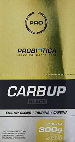 Carb Up Black Gel (300g) Caixa 10 unidades - Sabor Baunilha, Probiótica
