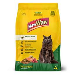 Ração Baw Waw para Gatos Sabor Mix 1kg Pequeno