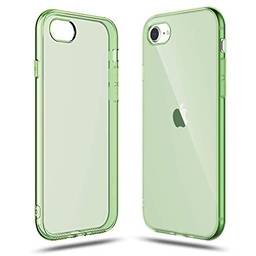 Capa Shamo's para Apple iPhone SE 2020 Capa, iPhone 8 e iPhone 7, absorção de choque, Gel de borracha TPU antiarranhões, Verde