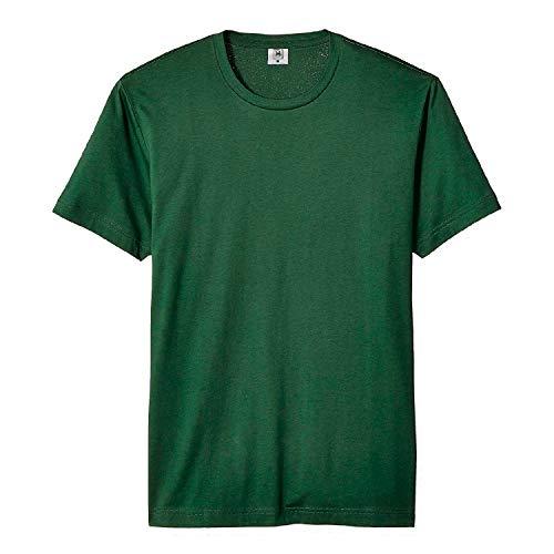 Camiseta Masculina Básica Algodão Premium Modelo Exclusivo (Verde, P)