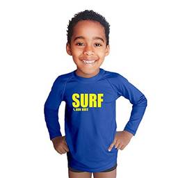 Camisa Praia Piscina Proteção UV50+ Masc Run Kids Surf - Azul - 10 anos