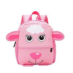 Mochila para meninos, saco de jardim de infância, mochila para animais de desenho animado, mochila de neoprene para 1-3 anos de idade