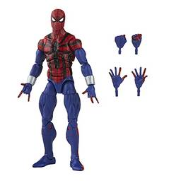 Marvel Legends Series Spider-Man Figura de 15 cm com Acessórios - Ben Reilly - F3699 - Hasbro, Azul, vermelho e preto