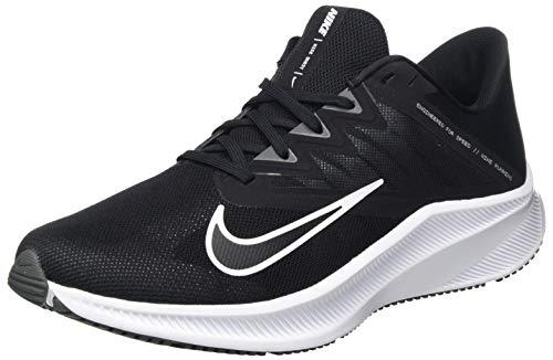 Nike Men's Quest 3 Running Shoes (Black/White-Iron Grey, 8.5)