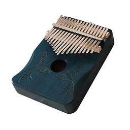 KKcare Instrumento Musical Portátil Kalimba 17 Teclas Polegar Africano Dedo Piano Madeira Kalimba